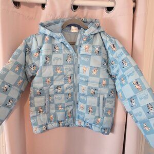 NEW Bluey Boys Winter Puffer Coat - Sz 7